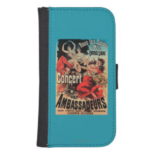 Concert Poster on Avenue de Champs-Elysees Phone Wallet
