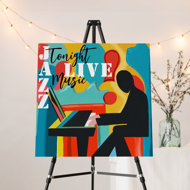 Concert Poster The Pianist - Original Oil Painting (In Situ (Stand))