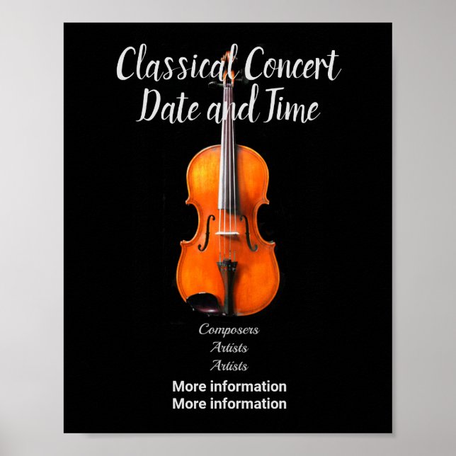 Concert Poster to Customize (Front)