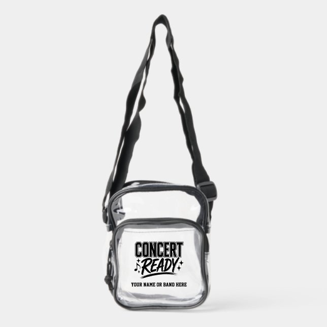 Concert Ready Clear Stadium Bag (Front)