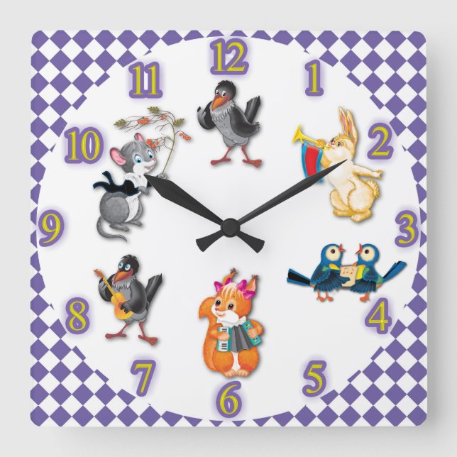 concert square wall clock (Front)