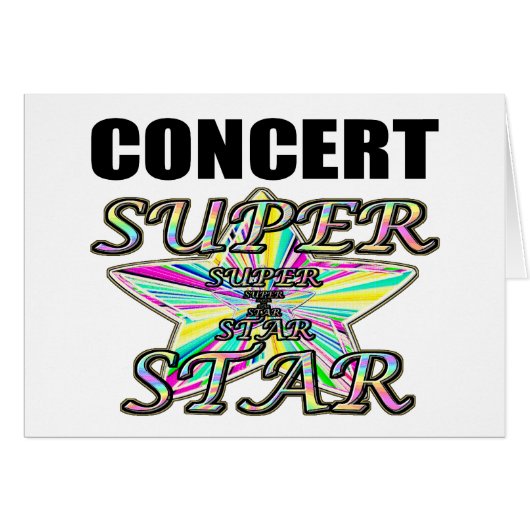 Concert Superstar Cards (Front Horizontal)