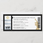 Concert Ticket Bar Mitzvah Invitation In Black at Zazzle