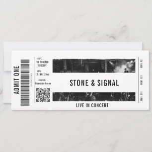 Concert Ticket Custom Invitation