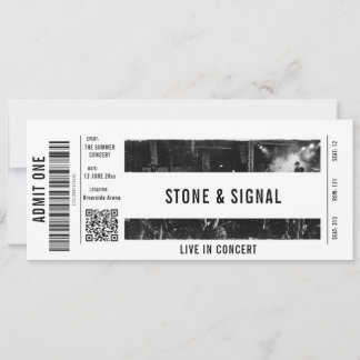 Concert Ticket Custom Invitation