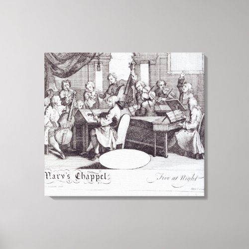 Concert Ticket for Marys Chapel Canvas Print