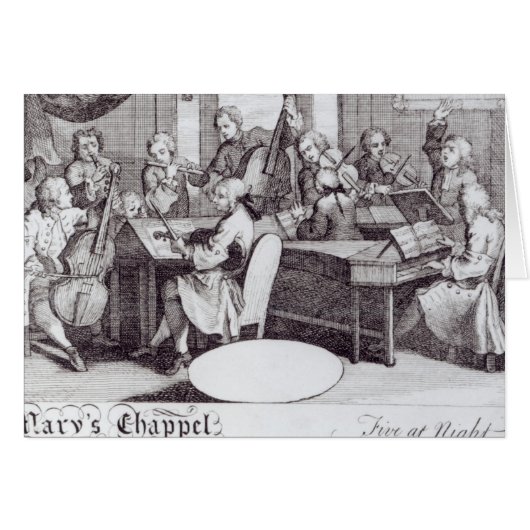 Concert Ticket for Mary's Chapel Cards (Front Horizontal)
