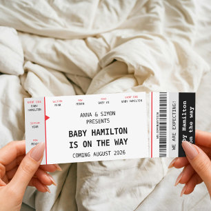 Concert Ticket Music Pregnancy Announcement 