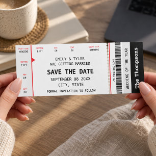 Concert Ticket Music Tear Off  Save The Date