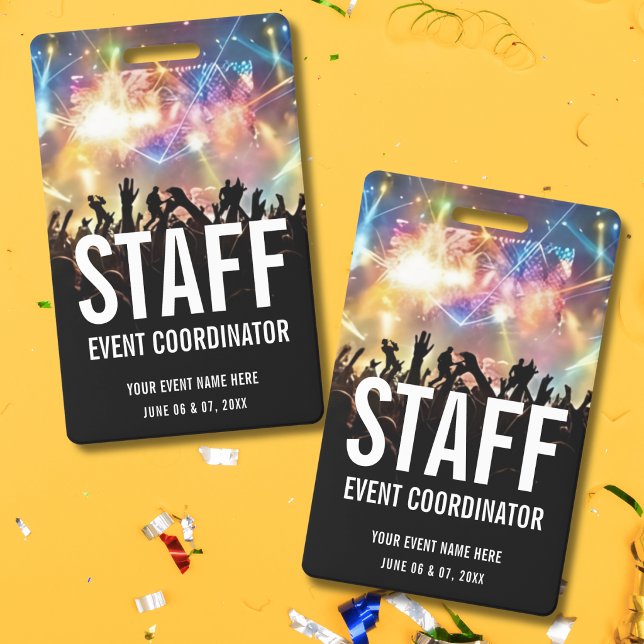 Concert Ticket Staff VIP All Access Pass  Badge (Creator Uploaded)