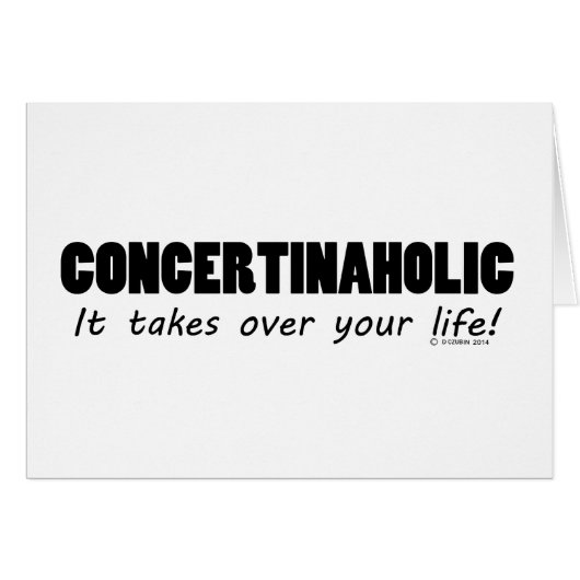 Concertinaholic Life Cards (Front Horizontal)