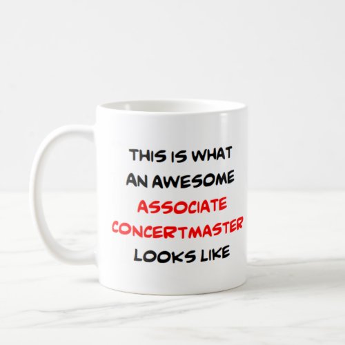 concertmaster associate awesome coffee mug