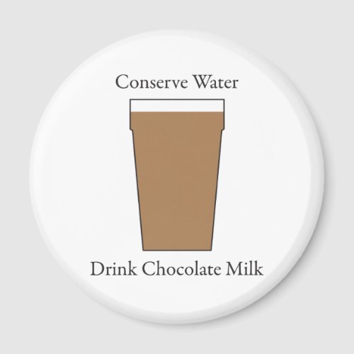 Concerve Water Drink Chocolate Milk Magnet