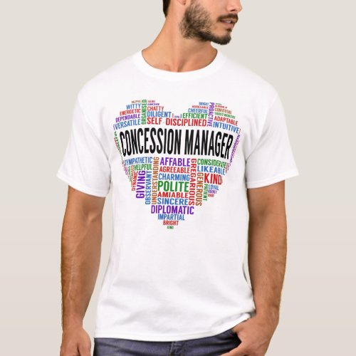 Concession Manager Heart T_Shirt