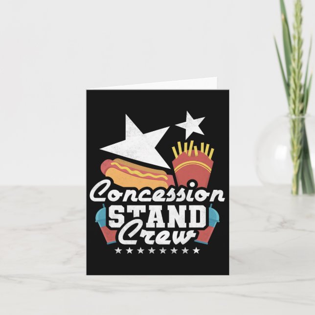 Concession Stand Crew  Card (Front)