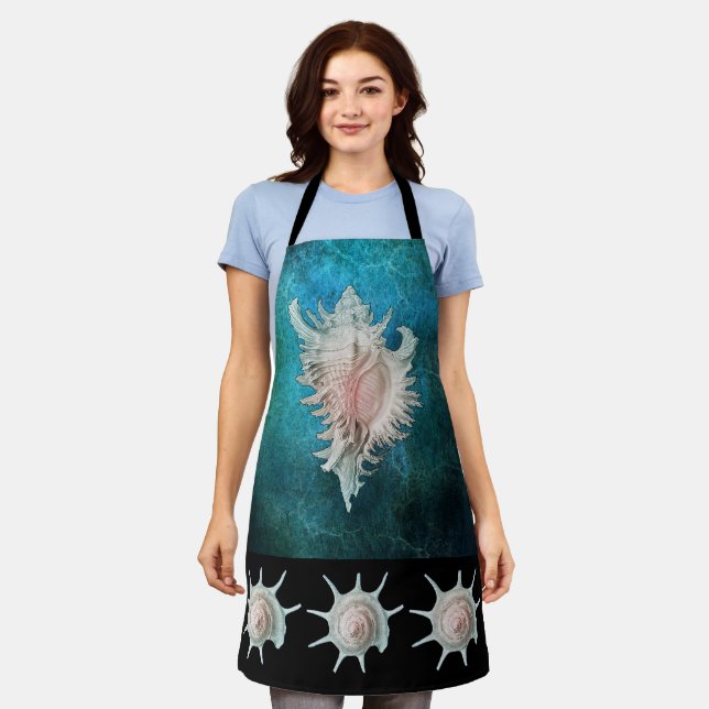 Conch And Spiral Shell Apron (Worn)