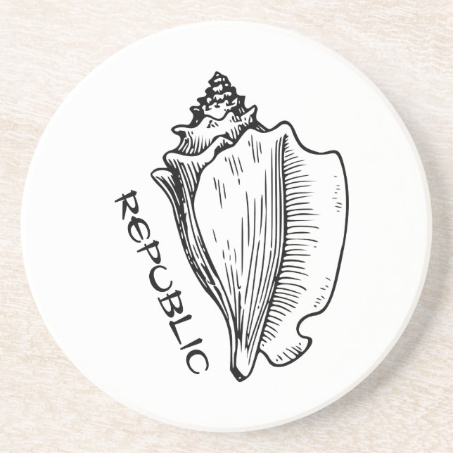 Conch Republic Coaster (Front)