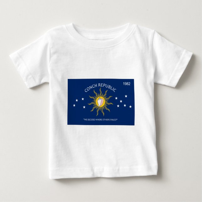 Conch Republic Flag Baby T-Shirt (Front)