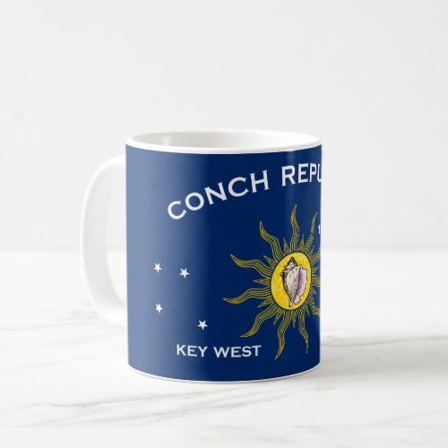 Conch Republic Flag Coffee Mug