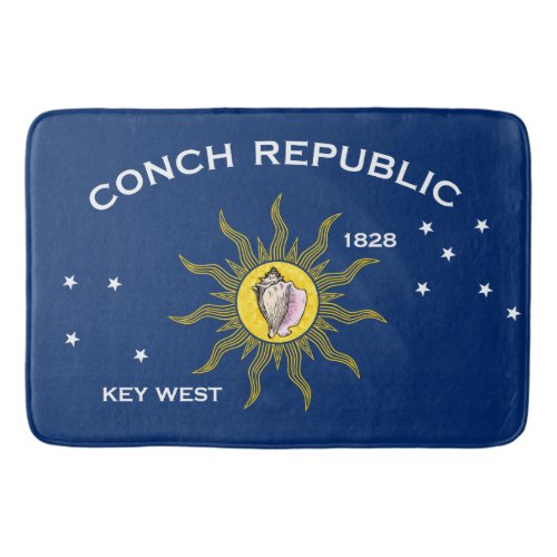 Conch Republic Flag Key West Florida Bath Mat