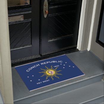 Conch Republic Flag Key West Florida Doormat by FlagGallery at Zazzle