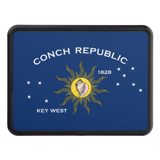 Conch Republic Flag Key West Florida Hitch Cover (Front)