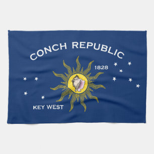 Conch Republic Flag Key West Florida Kitchen Towel
