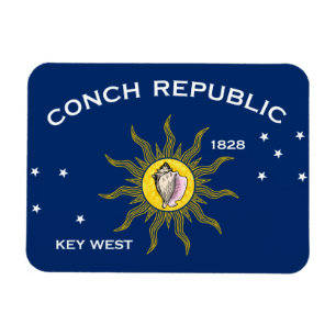 Conch Republic Flag Key West Florida Magnet