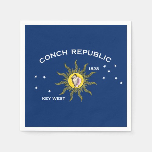 Conch Republic Flag Key West Florida Napkins