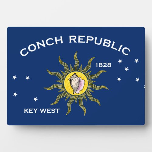 Conch Republic Flag Key West Florida Plaque