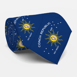 Conch Republic Flag Neck Tie