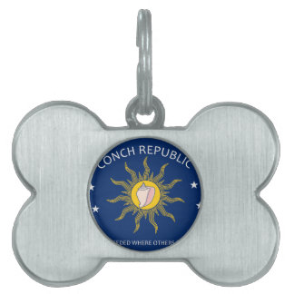 Conch Republic Flag Pet ID Tag