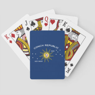 Conch Republic Flag Poker Cards