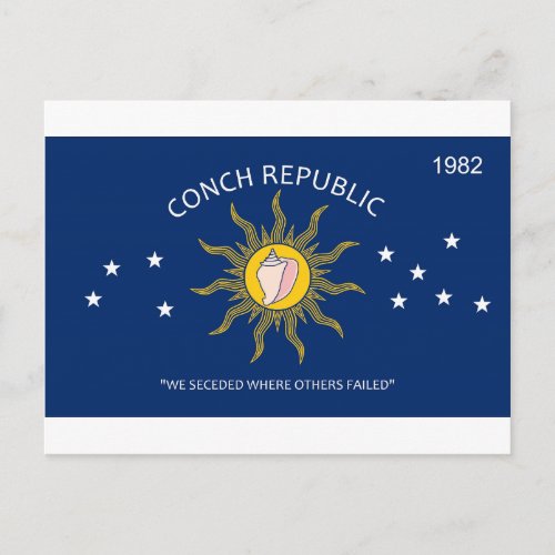 Conch Republic Flag Postcard