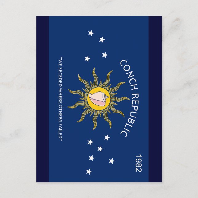 Conch Republic Flag Postcard (Front)