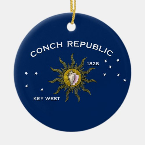 Conch Republic Key West Ceramic Ornament