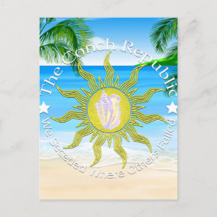 Conch Republic We Seceded Postcard