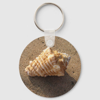 Conch Sea Shell Sand Beach Keychain