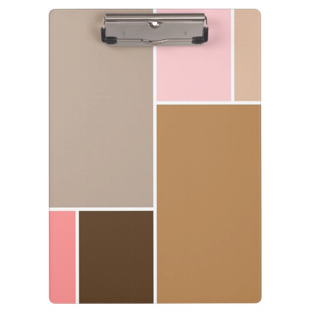 Conch Seashell Color Blocks Clipboard (Front)
