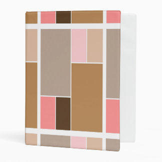 Conch Seashell Color Blocks Mini Binder