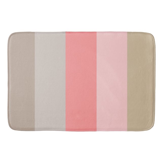 Conch Seashell Colors  Bath Mat (Front)