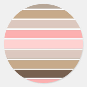 Conch Seashell Colors Classic Round Sticker