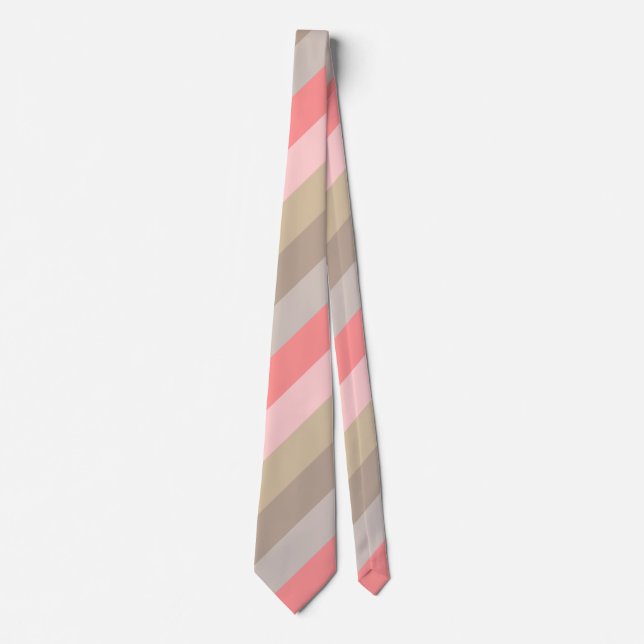 Conch Seashell Colors  Neck Tie (Front)