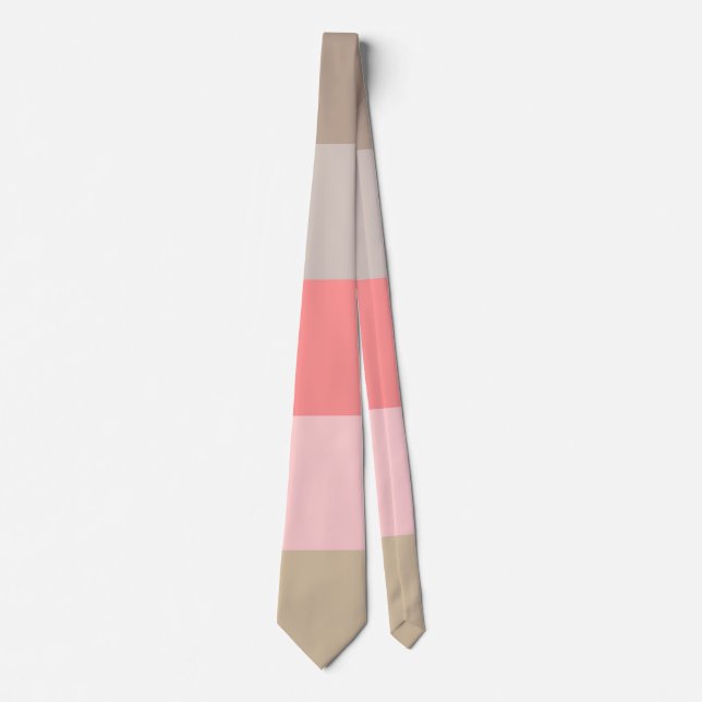 Conch Seashell Colors  Neck Tie (Front)