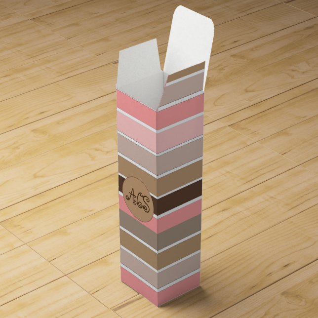 Conch Seashell Colors Wine Box (Opened)