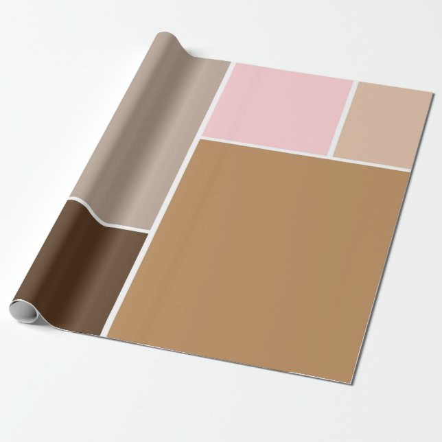 Conch Seashell Colors Wrapping Paper (Unrolled)