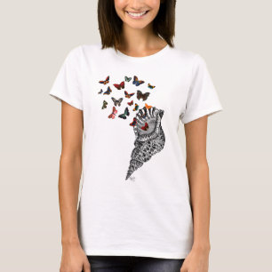 Conch Shell and Butterflies 2 T-Shirt