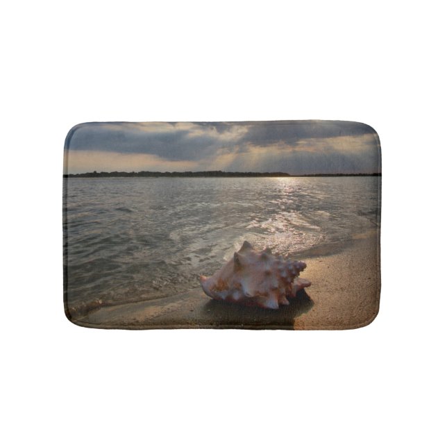 Conch Shell At Beach | St. Augustine, Fl Bath Mat (Front)