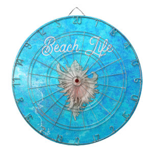 Conch Shell "Beach Life" Dart Board