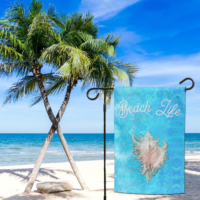 Conch Shell "Beach Life"  Garden Flag (Creator Uploaded)